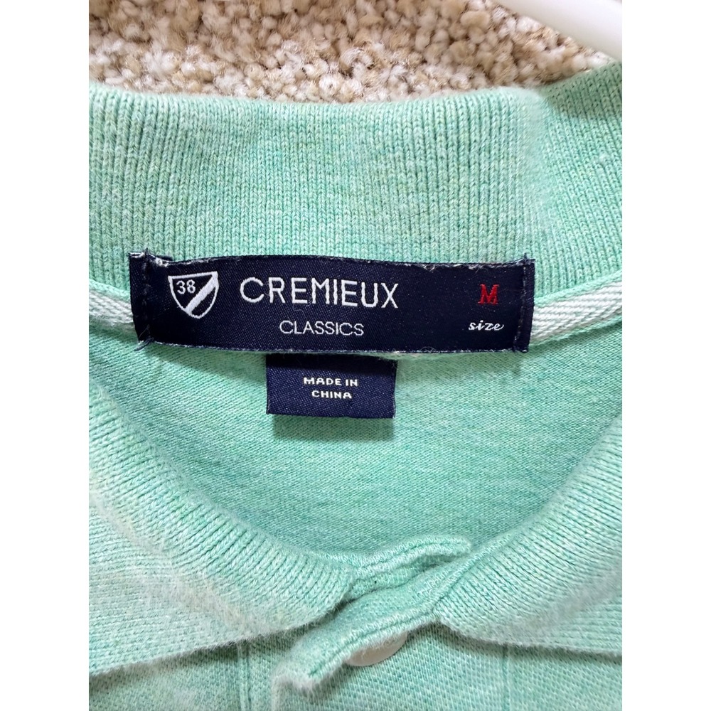 Imperfect green polo shirt men's Cremieux classics short sleeve polo golf tennis